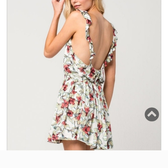 Free People Dear You floral print mini dress large - Picture 6 of 6